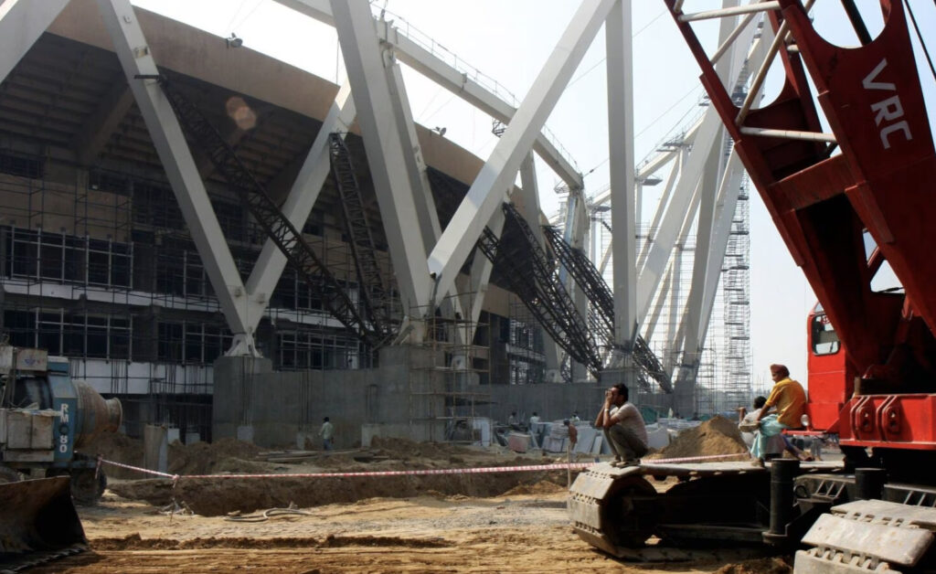 JLN Stadium Delhi Gate Collapse Left 8 People Injured